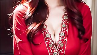 kaftan red dress [AI룩북] AI ART 룩북 (Stable Diffusion lookbook) #aiart