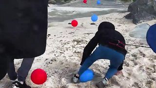 Thunderstorm Balloon Pop Racing Is INTENSE.