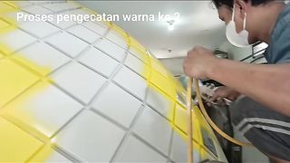 Proses pengecatan