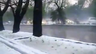Fantastic weather snow ????️ falling in Lahore