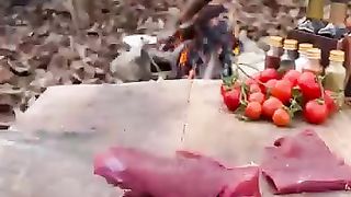 Delicious meat cooked with cheese
