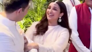 Beautiful Couple Raghav Chadha and Parineeti Chopra at their Engagement ????.