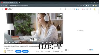 AI Lofi Music No Copyright Issued 100% Monetize _ AI Generated lofi Beats _ Step by Step Tutorial.