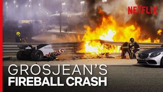 Grosjean's Insane Fireball Crash _ Formula 1_ Drive To Survive S3