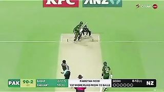 Fakhar zaman hit back to back sixes