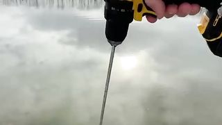 ALWAYS check ice thickness before skating ????. Upload