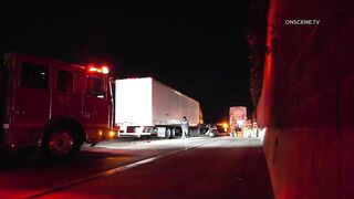 Woman Survives Horrific Crash with Semi-Truck in Hacienda Heights