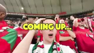 MOROCCO FANS PARTY AS THEY EXIST TO PLAY WORLD CUP VS CROATIA