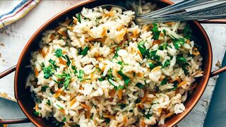 Turkish Rice Pilaf With Orzo
