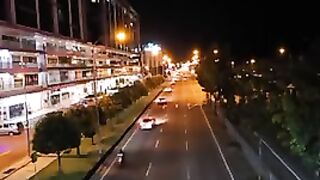 View from pedestrian bridge