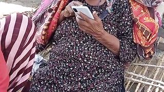 Old woman fone