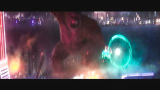 Godzilla vs Kong Kong vs Godzilla Fight Scene Hong Kong Battle