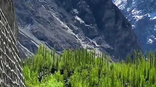 Snowfall on Gilgit Baltistan Mountains