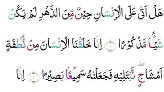 Surah Al-Insaan