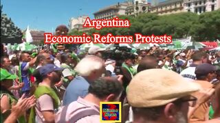 State workers protests against President Javier Milei’s economic reforms