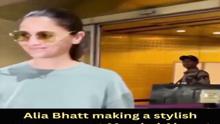 Alia Bhatt making a stylish appearance at Mumbai Airport #aliabhatt #shorts #short #trending #viral #bollywood #shortvideo