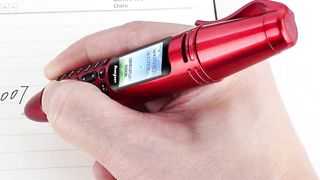 Mini Pen Cell phone 0.96" Tiny Screen Flashlight Bluetooth Dialer Dual SIM Camera Mobile Phones with Recording russian language