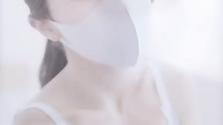 4K vertical lookbook)Ai lookbook live-action model miniskirt stockings lookbook girlfriend 5