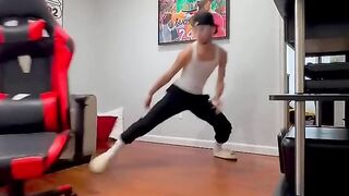 How Hoopers walk around the house ???????? #nba #basketball #funny