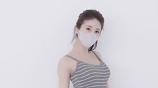 4K vertical lookbook)Ai lookbook live-action model miniskirt stockings lookbook girlfriend 8