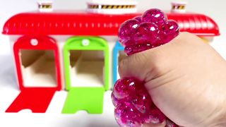 Satisfying Video|How to Make Rainbow Magic Beads with Stress Balls in 4 Color Garage Cutting ASMR