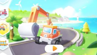 DIG AND BUILD WITH BABY PANDA ESCAVATOR AND BABYBUS KIDS' CARTOON TOY TRUCK