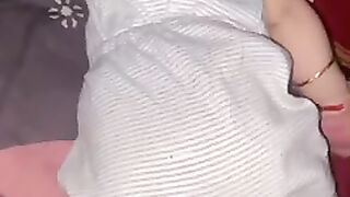 Cute baby learn prone