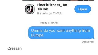 MY MOM’S DREAM WAS TO EAT A CROISSANT FROM EUROPE ????