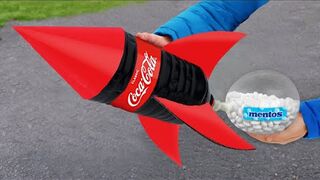 Experiment_ Coca-Cola XXL Rocket VS Mentos