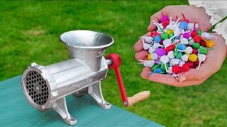 EXPERIMENT_ Snappers Firecrackers vs Meat Grinder
