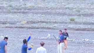 My bowling in Waziristan in tape ball cricket