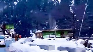 Snowfall on Kalam Mountain Swat