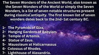 Seven Wonders of the Ancient World II 7 Wonders of the World II Ancient wonders II Seven Wonders