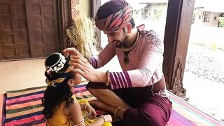 Nand ji ko masti pad gaya bhari - Trisha, Rahul - Yashomati Maiya Ke Nandlala - Krishna Vlog Lovers