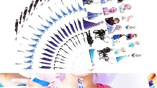 Disney Princess Frozen Tattoo Stickers Children's Birthday Party Decoration Anna Elsa Cartoon Sticker Classic Toys Kids Gifts