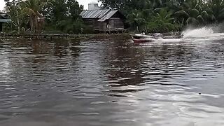 small boat down the river #viral