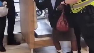 Granny Gets Ruffed Up For Resisting!
