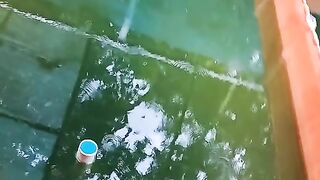 Kolam LARVA LELE sudah disipon dasarnya, 1 Minggu kemudian BERLUMUT lagi, bagaimana❓
