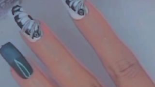 Butterfly wing nail art designs