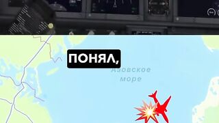ПОСЛЕДНИТЕ МИГОВЕ НА УДАРЕНИЯТ РУСКИ САМОЛЕТ