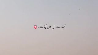 تمہارے دل میں کیا ہے