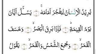 Surah Al-Qiyaama