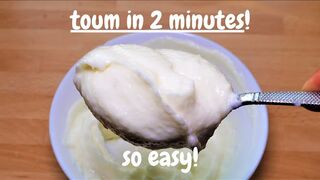 Toum in 2 minutes! How tomake Garlic Sauce - Super Simple Method