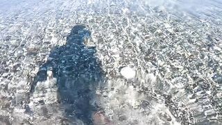 Stop saying there is no fish when the water is clear! The last fish in the shoal will make me whole