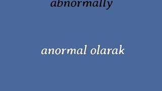 Learn English to Turkish Adverb