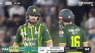 Muhammad Nawaz 3 sixes in 3 Ball