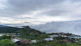 Mist Over The Summit At Phutubberk