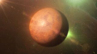 HD Alien Planet On Space And Stars Background