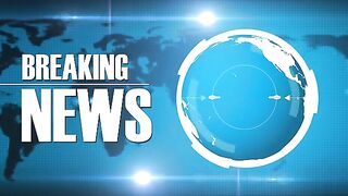 Breaking News Intro TV Broadcast On Earth Background