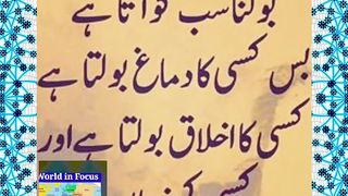 Bolna Sab Ko Ata Hai.#World in focus #SyedAli